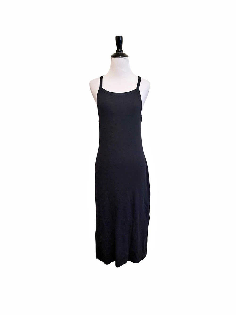 Old navy large Women's Classic Black Ribbed Cami Midi Dress